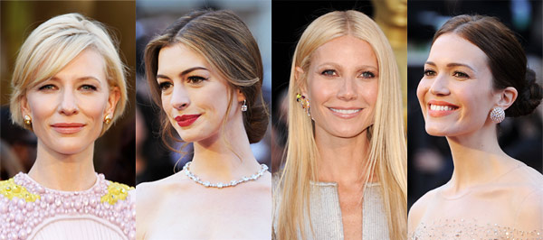 oscars 2011 hair trend cate blanchett anne hathaway gwyneth paltrow mandy moore  