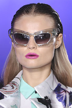 Prabal Gurung pink pout Spring 2012 runway