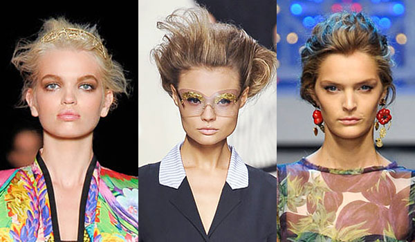 Undone Updos spring 2012 hair trend