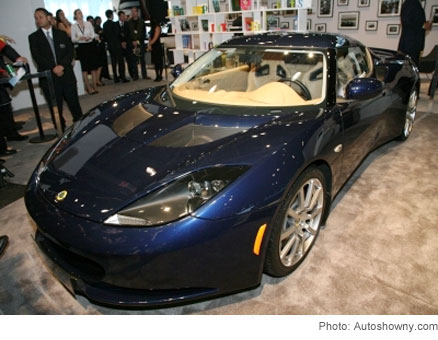 blue 2011 Lotus Evora