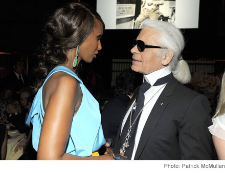 Karl Lagerfeld, Iman