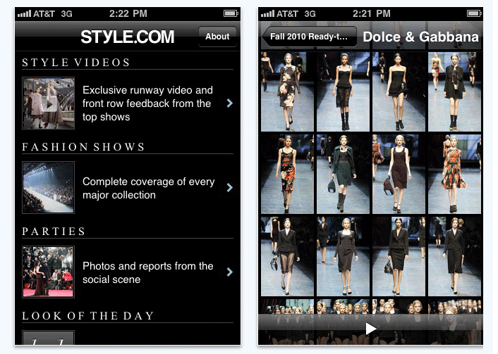 Style.com app