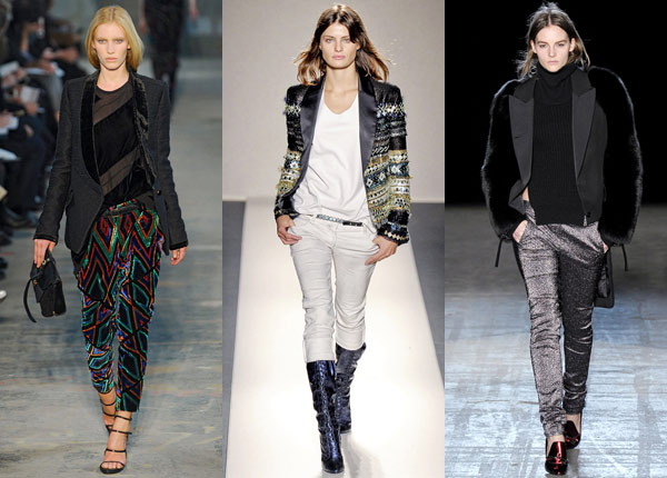 fall 2011 tuxedo trend Proenza Schouler Balmain Alexander Wang