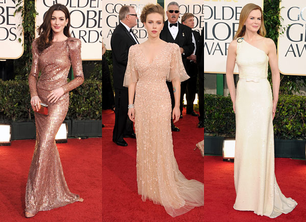 2011 Golden Globes red carpet dresses