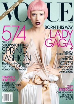 Lady Gaga March Vogue Cover