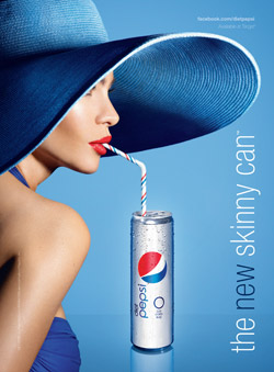 Sofia Vergara Diet Pepsi Skinny Can ad