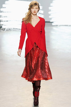 Lindsey Wixson Rodarte Fall 2011 runway