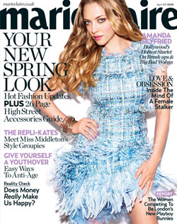 Amanda Seyfried Marie Claire April 2011 cover chanel dress