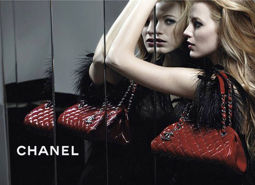 Blake Lively Chanel Mademoiselle handbag campaign