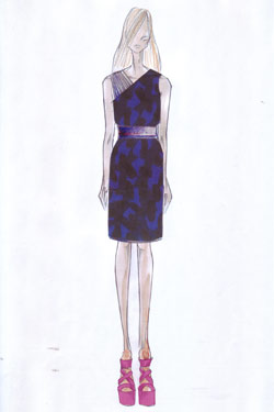 Matthew Williamson Macy's capsule collection sketch