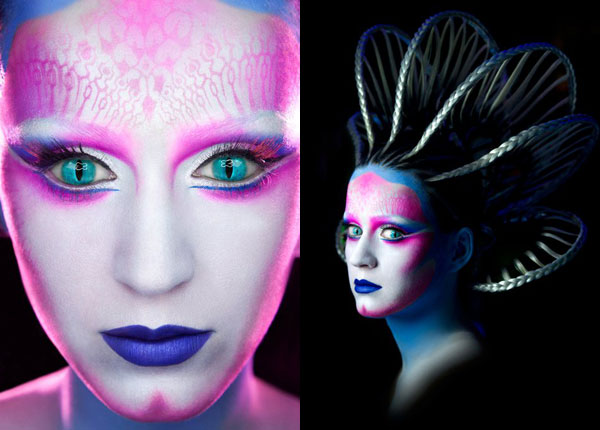 Katy Perry alien makeup