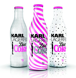 karl lagerfeld diet coke designs