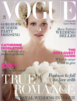 Lara Stone Vogue UK May 2011 cover