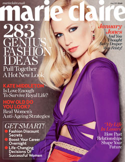 January Jones Marie Claire UK May 2011 cover