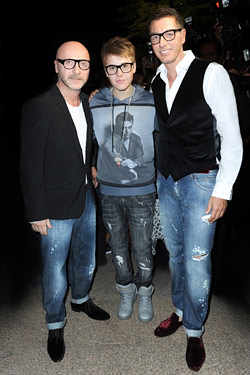 justin bieber dolce and gabbana