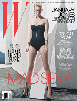 January Jones W Magazine May 2011 cover