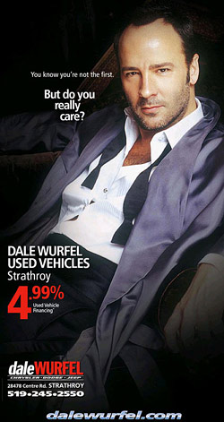 tom ford used car ad