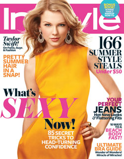 Taylor Swift InStyle June 2011 cover yellow