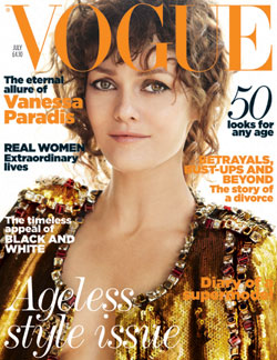 Vanessa Paradis July cover Vogue UK