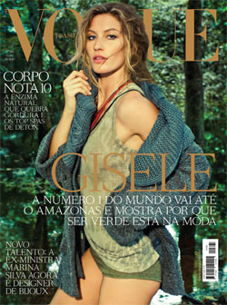 Gisele Bündchen Vogue Brasil July cover Amazon