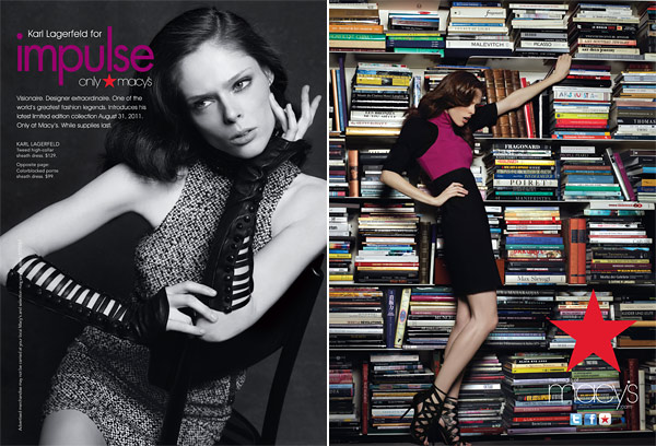 coco rocha karl lagerfeld macy's ad