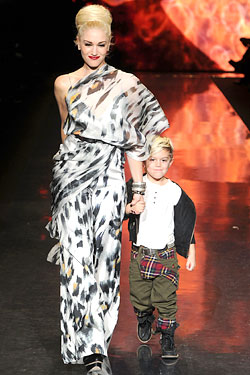 Gwen Stefani Kingston Rossdale  L.A.M.B. Fall 2011 runway