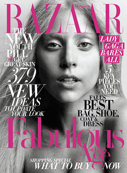 lady gaga october harper's bazaar cover