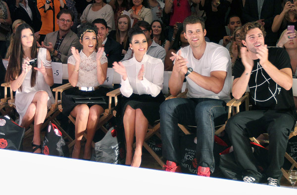 kardashians front row abbey dawn spring 2012