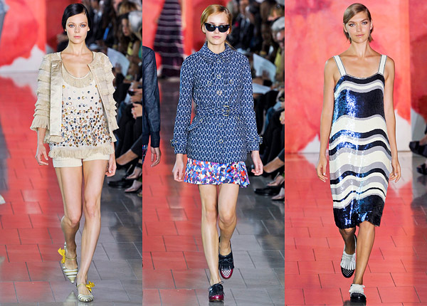 tory burch Spring 2012 runway