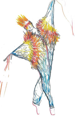 Stella McCartney’s sketch  “Ocean’s Kingdom” 