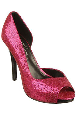 pink sparkly Fergie Footwear AWARENESS shoe