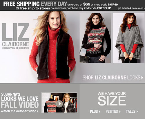 Liz Claiborne line at JCPenney