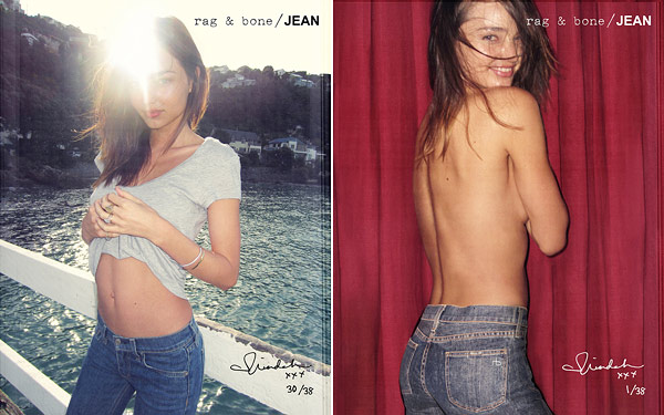 miranda kerr topless rag and bone ad