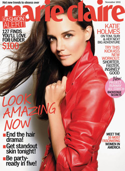 katie holmes covers marie claire magazine