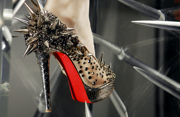 christian louboutin windows at barneys new york