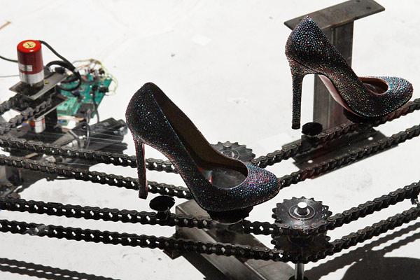 christian louboutin windows at barneys new york