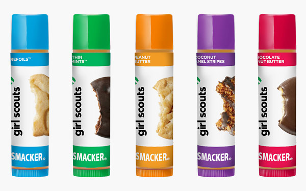 lip smackers produces girl scout cookie flavored lip gloss