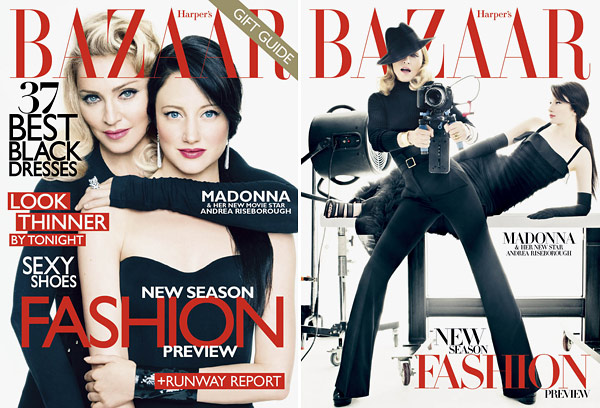 madonna harper's bazaar december covers