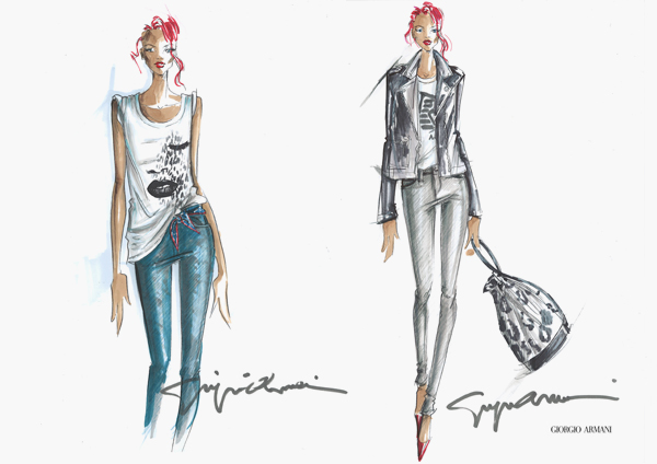 Rihanna Designs armani denim