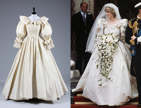 Princess Diana's wedding dress replica 