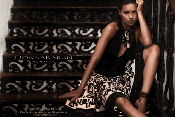 Adriana Lima Donna Karan Spring 2012 ad campaign