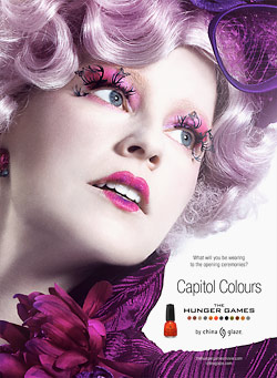 Effie Trinket is the face of hunger games nail polish