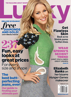 Elizabeth Banks covers Lucky