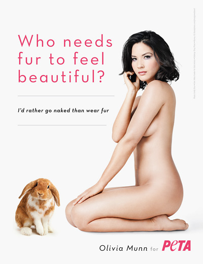 olivia munn peta ad