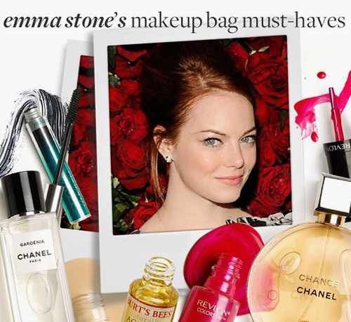 emma stone shares her makeup must-haves