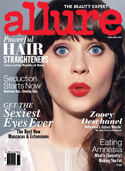 Zooey Deschanel Allure magazine cover