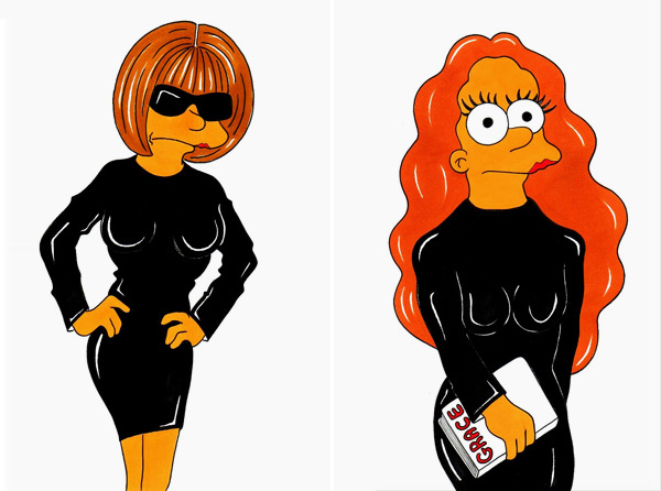 Simpsons character fashion icons