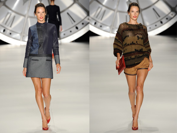 pregnant alessandra ambrosio walks colcci runway