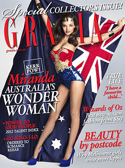 Miranda Kerr Wonder Woman  Grazia Australia