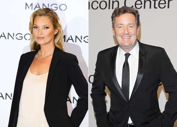 Kate Moss and Piers Morgan